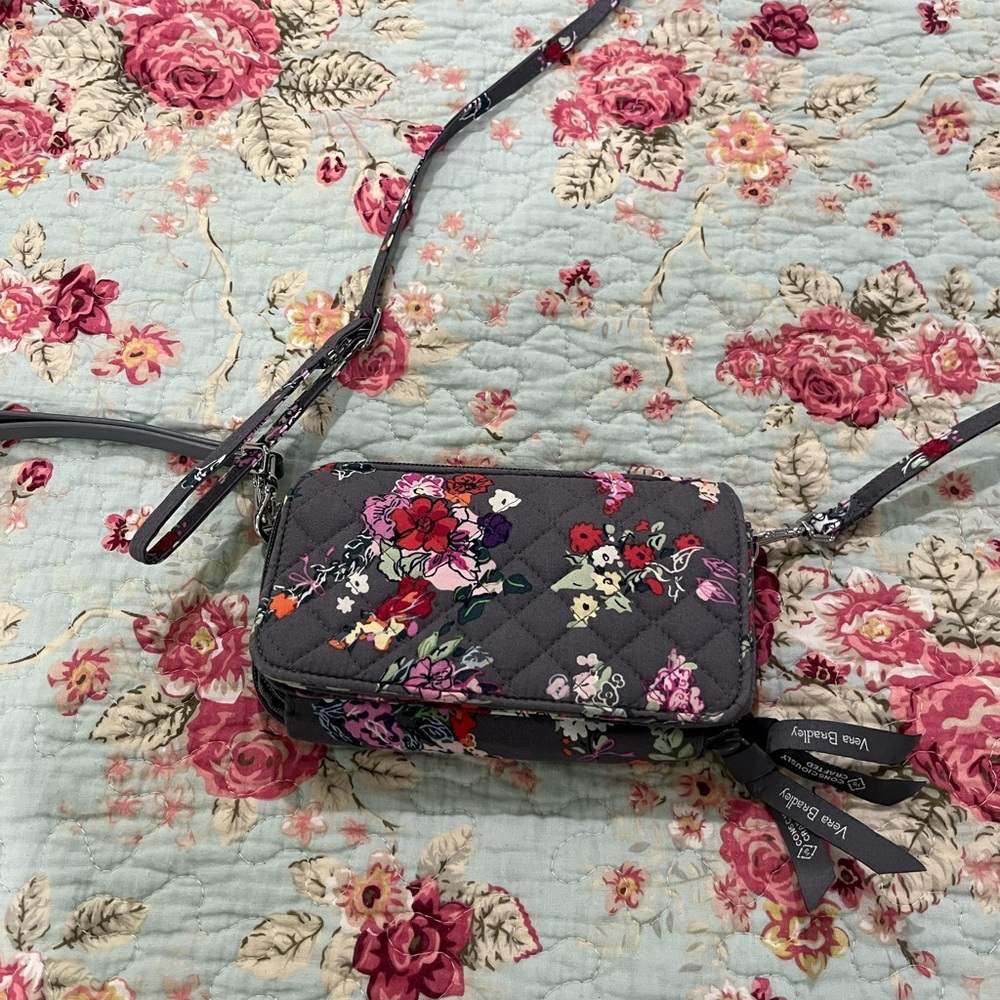 Vera Bradley Hope Blooms RFID All in One Crossbody Bag